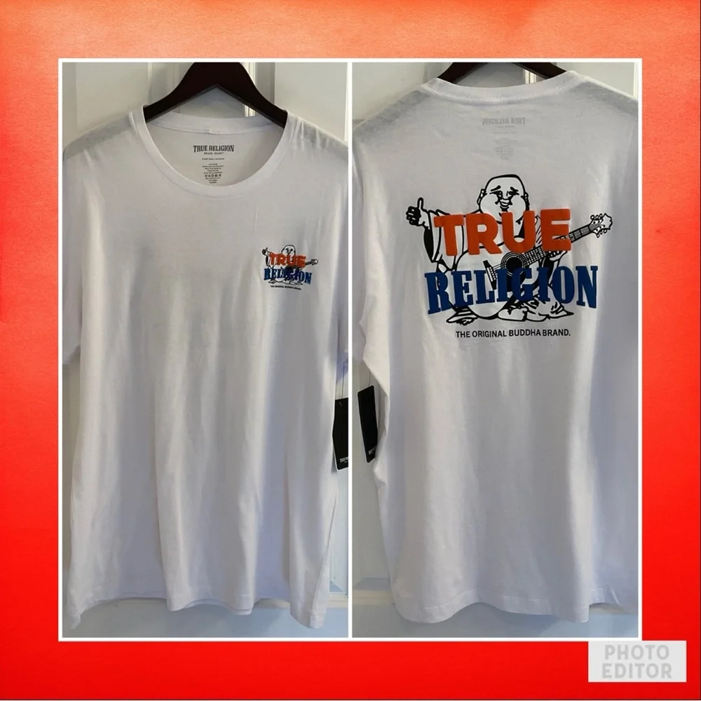 True Religion Buddha Tee - NWT - Size XL - White